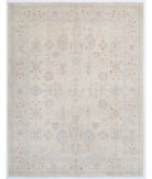 Hand Knotted Ariana Haji Jalili Wool Rug - 9'2'' x 11'9'' 9' 2" X 11' 9" ( 279 X 358 ) / Ivory / Blue