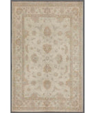 Hand Knotted Ziegler Farhan Wool Rug - 5'6'' x 8'4'' 5' 6" X 8' 4" ( 168 X 254 ) / Ivory / Ivory