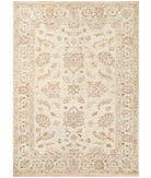 Hand Knotted Ziegler Farhan Wool Rug - 4'1'' x 5'7'' 4' 1" X 5' 7" ( 124 X 170 ) / Ivory / Ivory