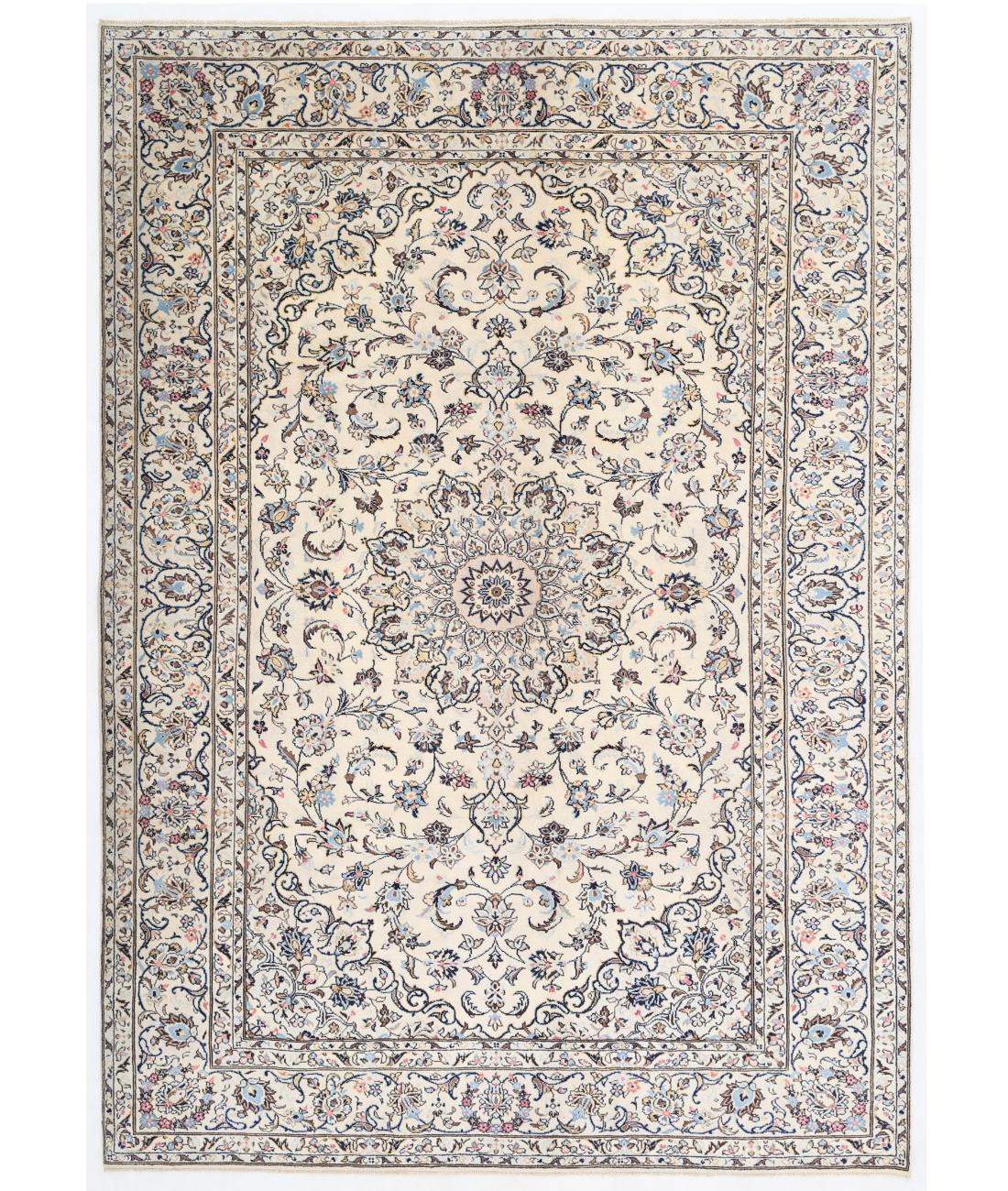 Hand Knotted Royal Kazak Wool Rug - 5'7'' x 7'6'' 5' 7" X 7' 6" ( 170 X 229 ) / Pink / Ivory