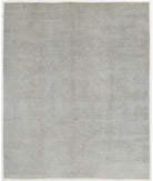 Hand Knotted Overdye Wool Rug - 8'0'' x 9'5'' 8' 0" X 9' 5" ( 244 X 287 ) / Silver / Silver