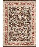 Hand Knotted Ziegler Farhan Wool Rug - 10'2'' x 14'1'' 10' 2" X 14' 1" ( 310 X 429 ) / Brown / Red