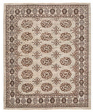 Hand Knotted Tekke Modcar Wool Rug - 7'11'' x 9'7'' 7' 11" X 9' 7" ( 241 X 292 ) / Grey / Grey