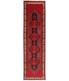 Hand Knotted Persian Sarab Wool Rug - 3'5'' x 12'7'' 3' 5" X 12' 7" ( 104 X 384 ) / Red / Pink