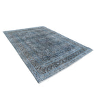 Vintage 7'11'' X 10'10'' Hand-Knotted Wool Rug 7'11'' x 10'10'' (238 X 325) / Blue / Blue