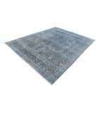 Vintage 7'11'' X 10'10'' Hand-Knotted Wool Rug 7'11'' x 10'10'' (238 X 325) / Blue / Blue