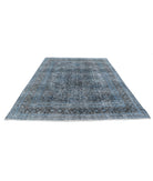 Vintage 7'11'' X 10'10'' Hand-Knotted Wool Rug 7'11'' x 10'10'' (238 X 325) / Blue / Blue