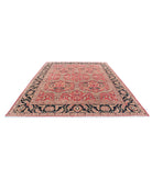 Agra 9'5'' X 12'5'' Hand-Knotted Wool Rug 9'5'' x 12'5'' (75 X 580) / Red / Black