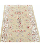 Agra 2'0'' X 4'2'' Hand-Knotted Wool Rug 2'0'' x 4'2'' (240 X 298) / Gold / Ivory