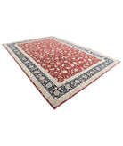 Heritage 9'9'' X 13'9'' Hand-Knotted Wool Rug 9'9'' x 13'9'' (293 X 413) / Red / Blue