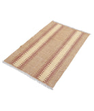 Kafkas-Kilim 2'7'' X 4'0'' Hand-Knotted Wool Kilim 2'7'' x 4'0'' (78 X 120) / Taupe / Ivory