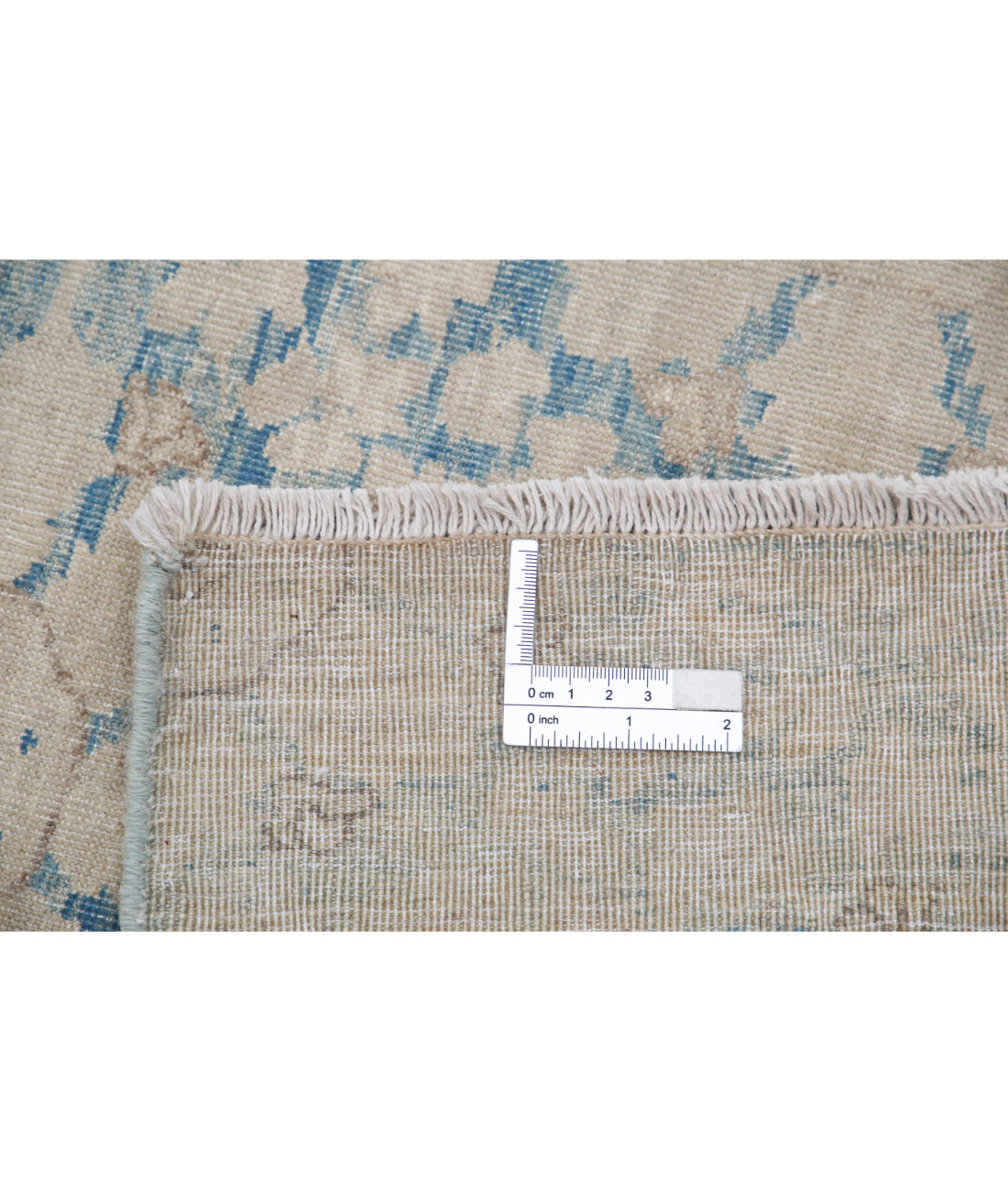 Artemix 7'9'' X 9'7'' Hand-Knotted Wool Rug 7'9'' x 9'7'' (233 X 288) / Blue / Ivory