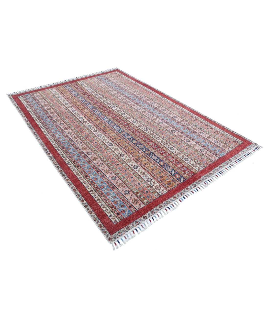 Shaal 5'8'' X 7'9'' Hand-Knotted Wool Rug 5'8'' x 7'9'' (170 X 233) / Multi / Multi