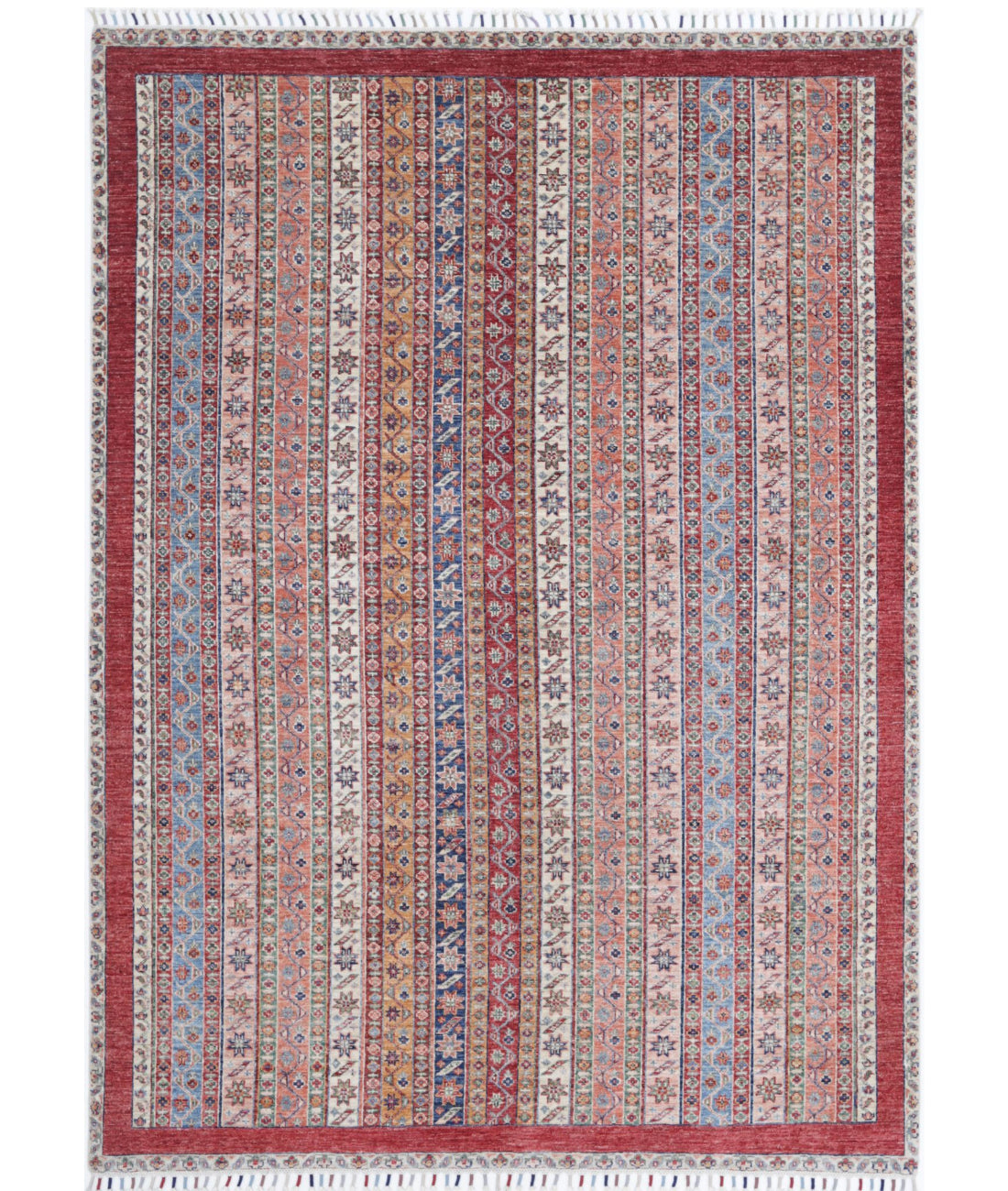 Shaal 5'8'' X 7'9'' Hand-Knotted Wool Rug 5'8'' x 7'9'' (170 X 233) / Multi / Multi