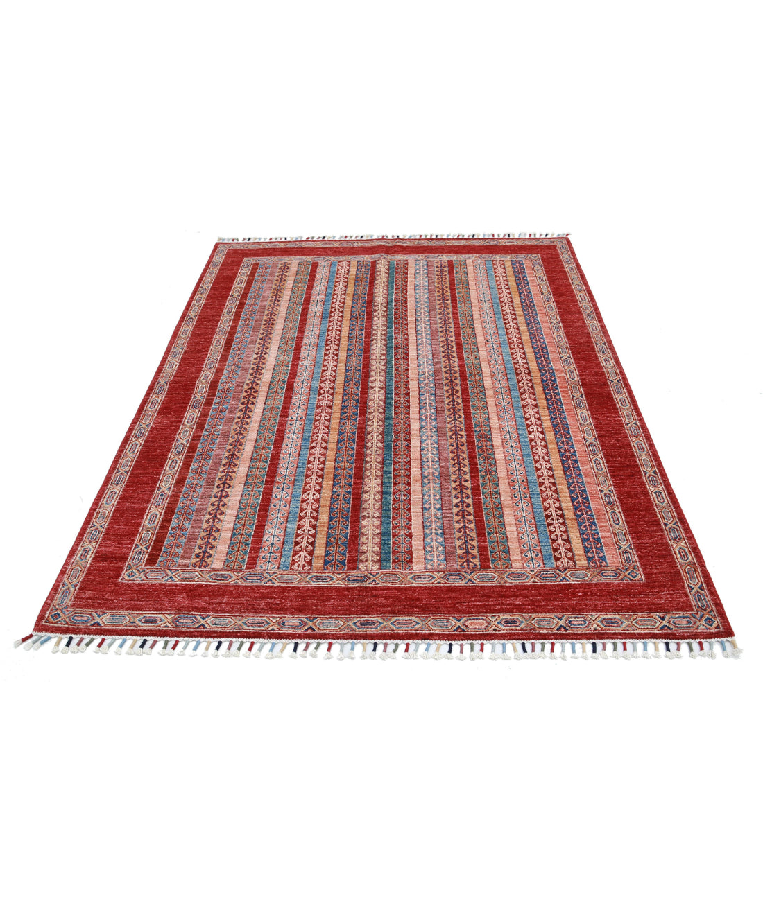 Shaal 4'10'' X 6'3'' Hand-Knotted Wool Rug 4'10'' x 6'3'' (145 X 188) / Multi / Multi