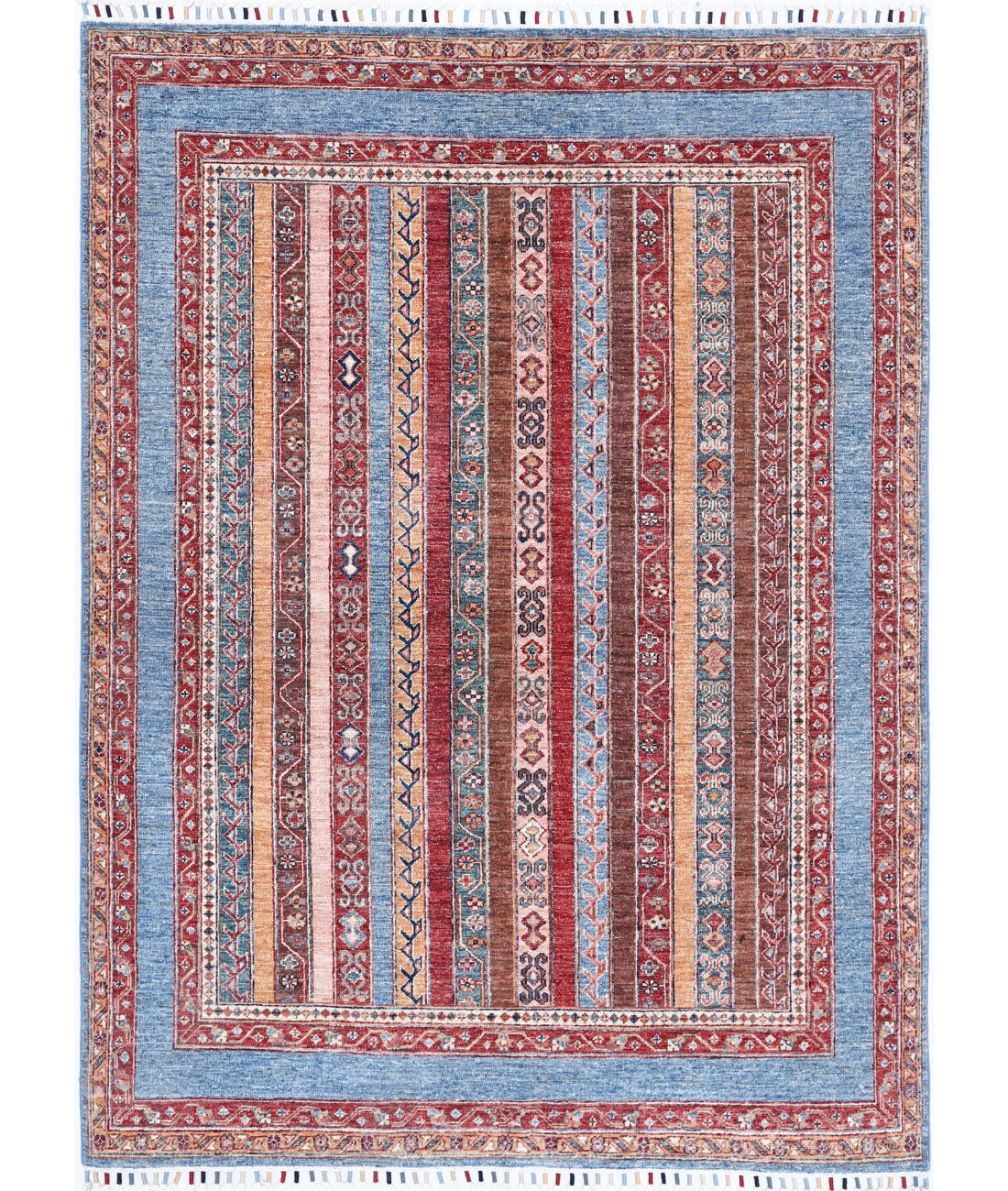 Shaal 4'10'' X 6'5'' Hand-Knotted Wool Rug 4'10'' x 6'5'' (145 X 193) / Multi / Multi