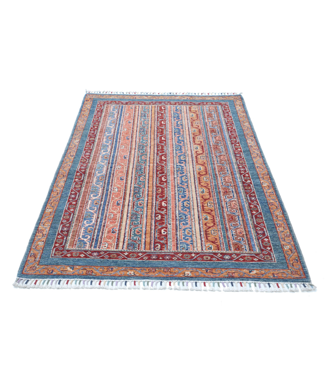 Shaal 3'9'' X 5'11'' Hand-Knotted Wool Rug 3'9'' x 5'11'' (113 X 178) / Multi / Multi