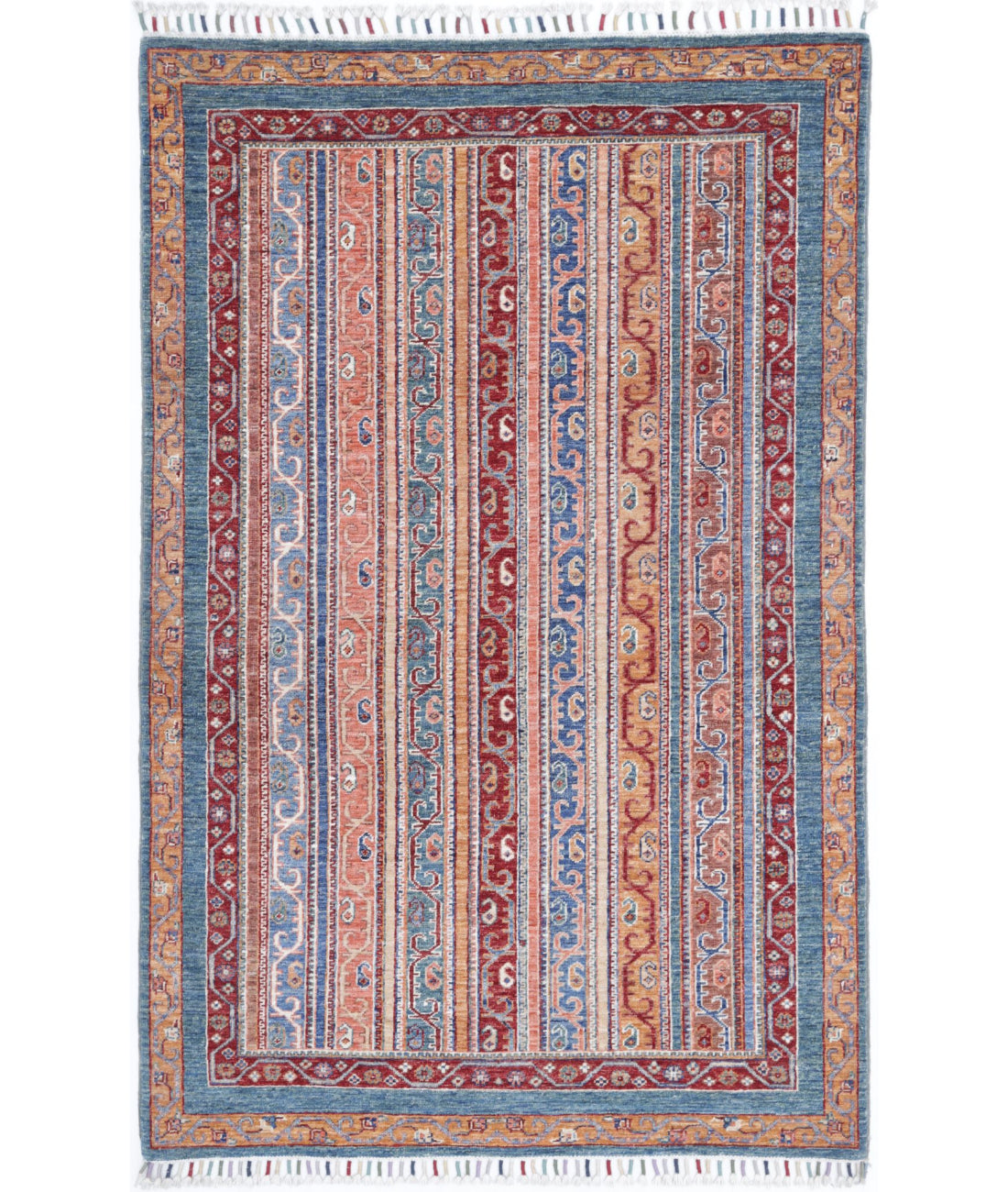 Shaal 3'9'' X 5'11'' Hand-Knotted Wool Rug 3'9'' x 5'11'' (113 X 178) / Multi / Multi