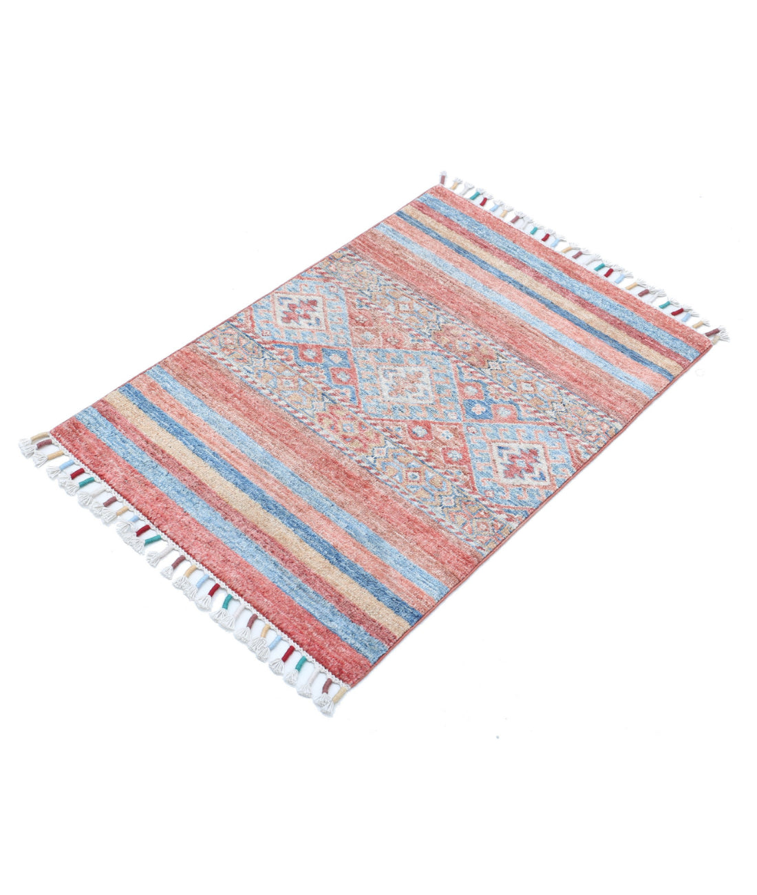 Khurjeen 2'2'' X 2'11'' Hand-Knotted Wool Rug 2'2'' x 2'11'' (65 X 88) / Multi / Multi