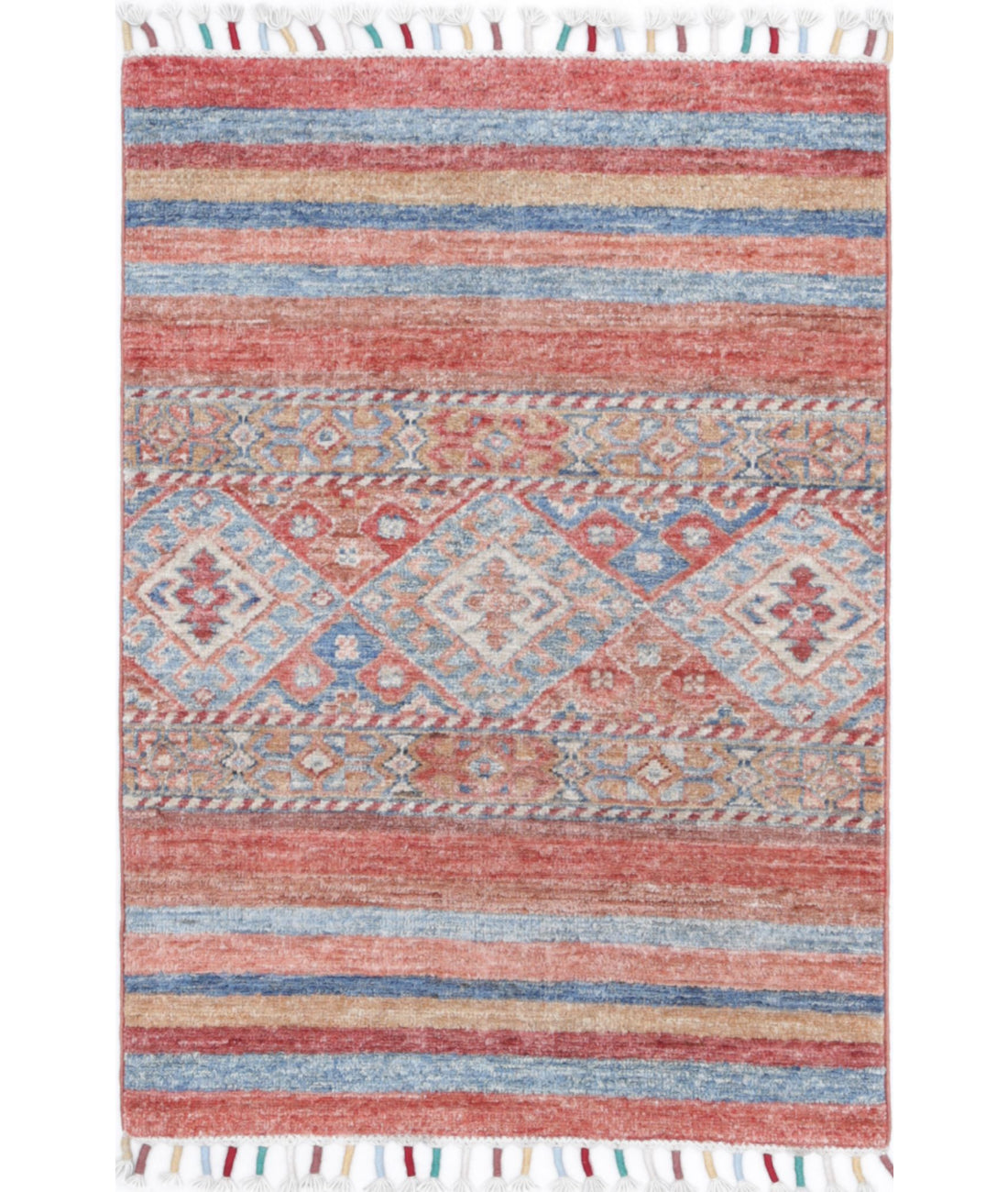 Khurjeen 2'2'' X 2'11'' Hand-Knotted Wool Rug 2'2'' x 2'11'' (65 X 88) / Multi / Multi