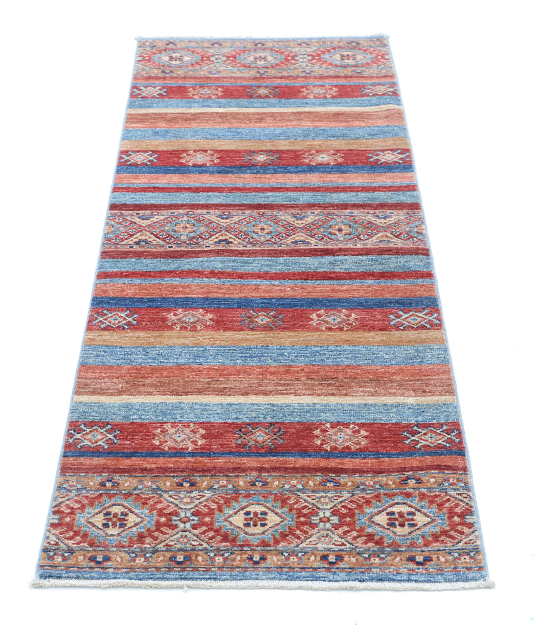 Khurjeen 2'0'' X 5'10'' Hand-Knotted Wool Rug 2'0'' x 5'10'' (60 X 175) / Multi / Multi