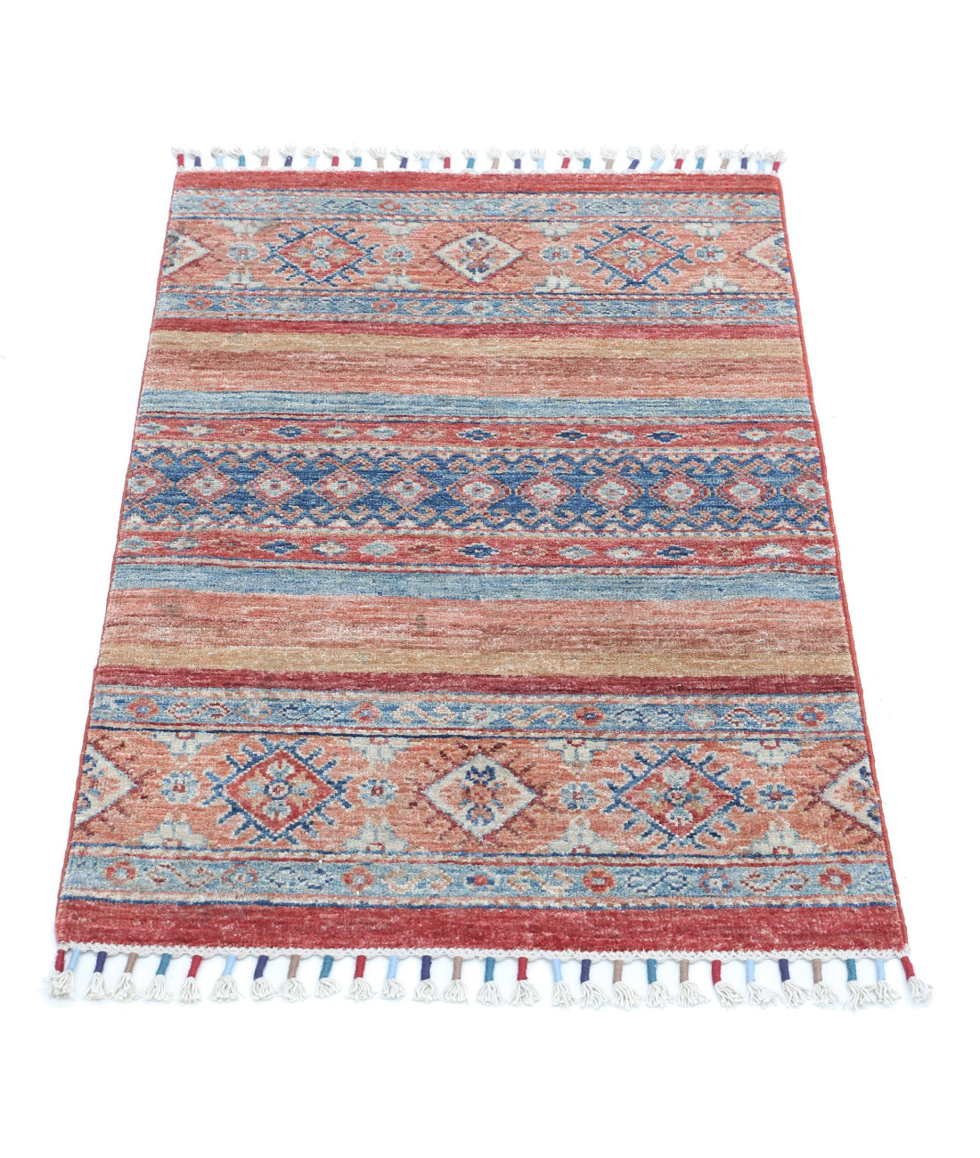 Khurjeen 2'0'' X 3'0'' Hand-Knotted Wool Rug 2'0'' x 3'0'' (60 X 90) / Multi / Multi