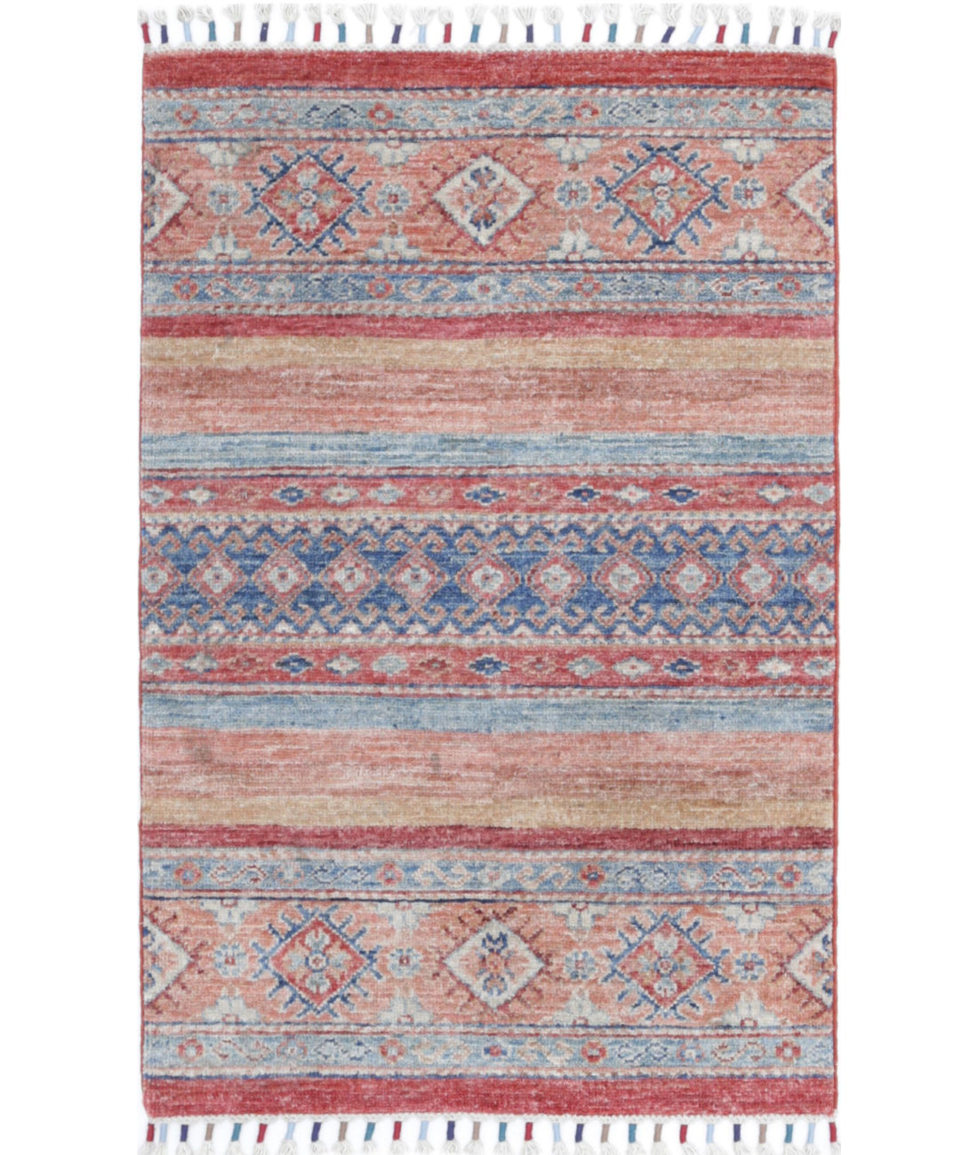 Khurjeen 2'0'' X 3'0'' Hand-Knotted Wool Rug 2'0'' x 3'0'' (60 X 90) / Multi / Multi