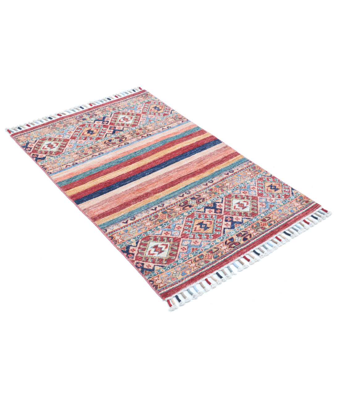 Khurjeen 2'6'' X 3'10'' Hand-Knotted Wool Rug 2'6'' x 3'10'' (75 X 115) / Multi / Multi