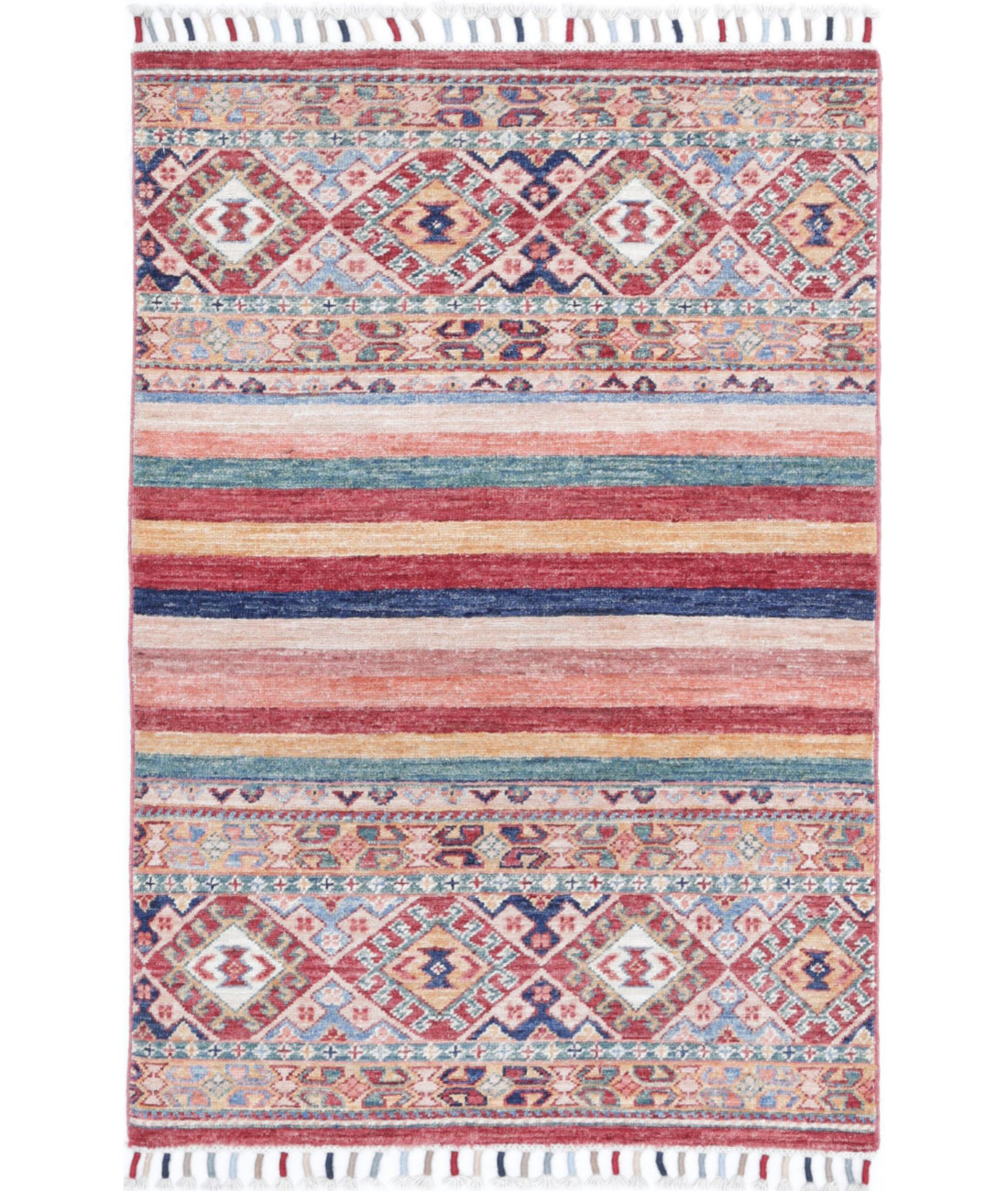 Khurjeen 2'6'' X 3'10'' Hand-Knotted Wool Rug 2'6'' x 3'10'' (75 X 115) / Multi / Multi