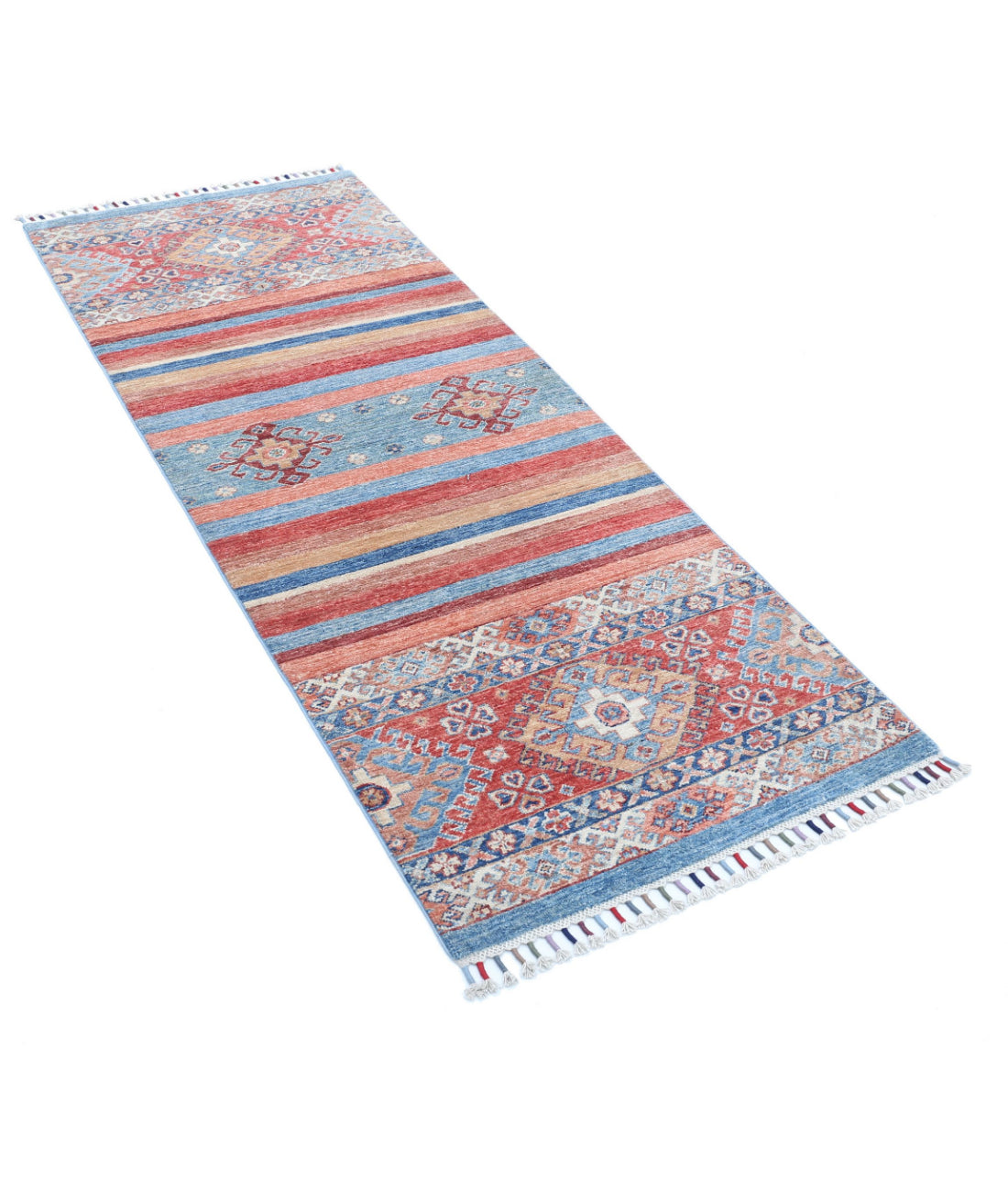 Khurjeen 2'6'' X 6'5'' Hand-Knotted Wool Rug 2'6'' x 6'5'' (75 X 193) / Multi / Multi