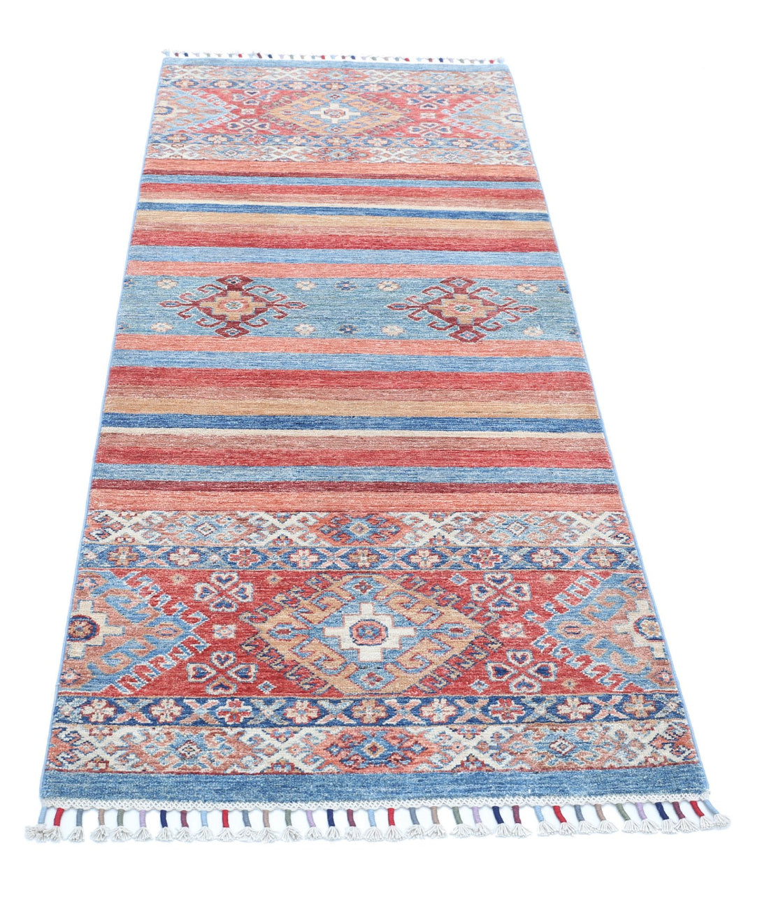 Khurjeen 2'6'' X 6'5'' Hand-Knotted Wool Rug 2'6'' x 6'5'' (75 X 193) / Multi / Multi