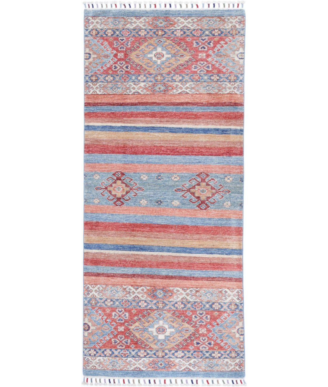 Khurjeen 2'6'' X 6'5'' Hand-Knotted Wool Rug 2'6'' x 6'5'' (75 X 193) / Multi / Multi