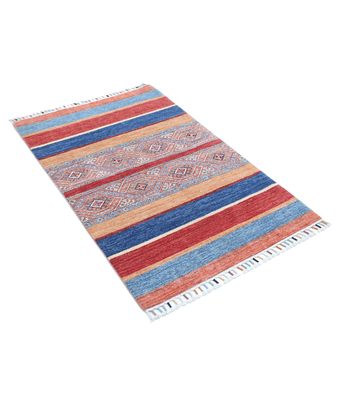 Khurjeen 3'0'' X 4'9'' Hand-Knotted Wool Rug 3'0'' x 4'9'' (90 X 143) / Multi / Multi