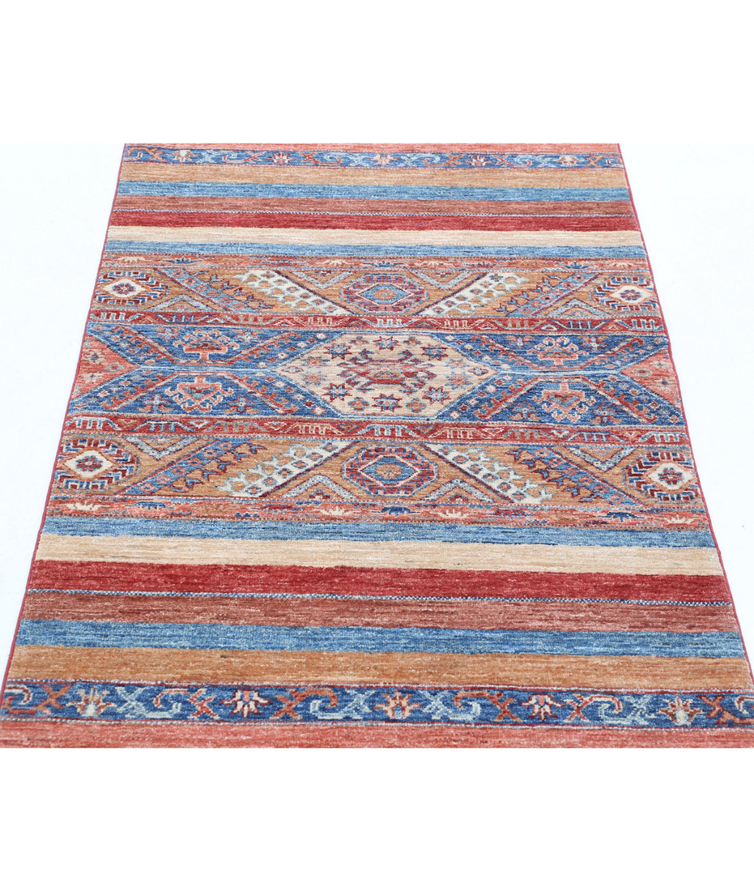 Khurjeen 3'0'' X 4'10'' Hand-Knotted Wool Rug 3'0'' x 4'10'' (90 X 145) / Multi / Multi