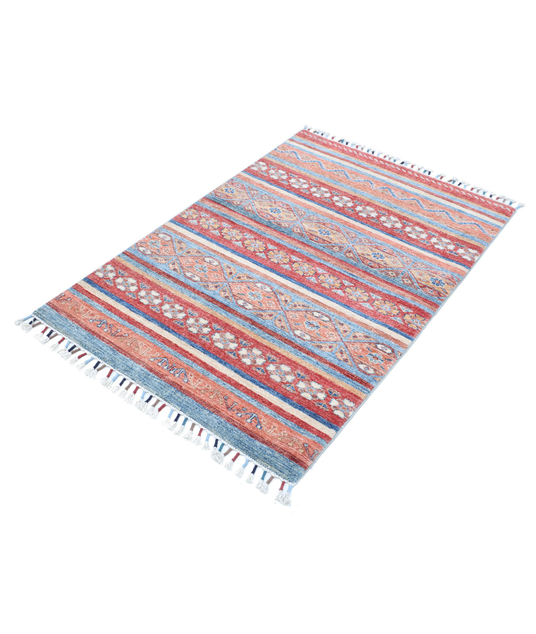 Khurjeen 3'1'' X 4'8'' Hand-Knotted Wool Rug 3'1'' x 4'8'' (93 X 140) / Multi / Multi