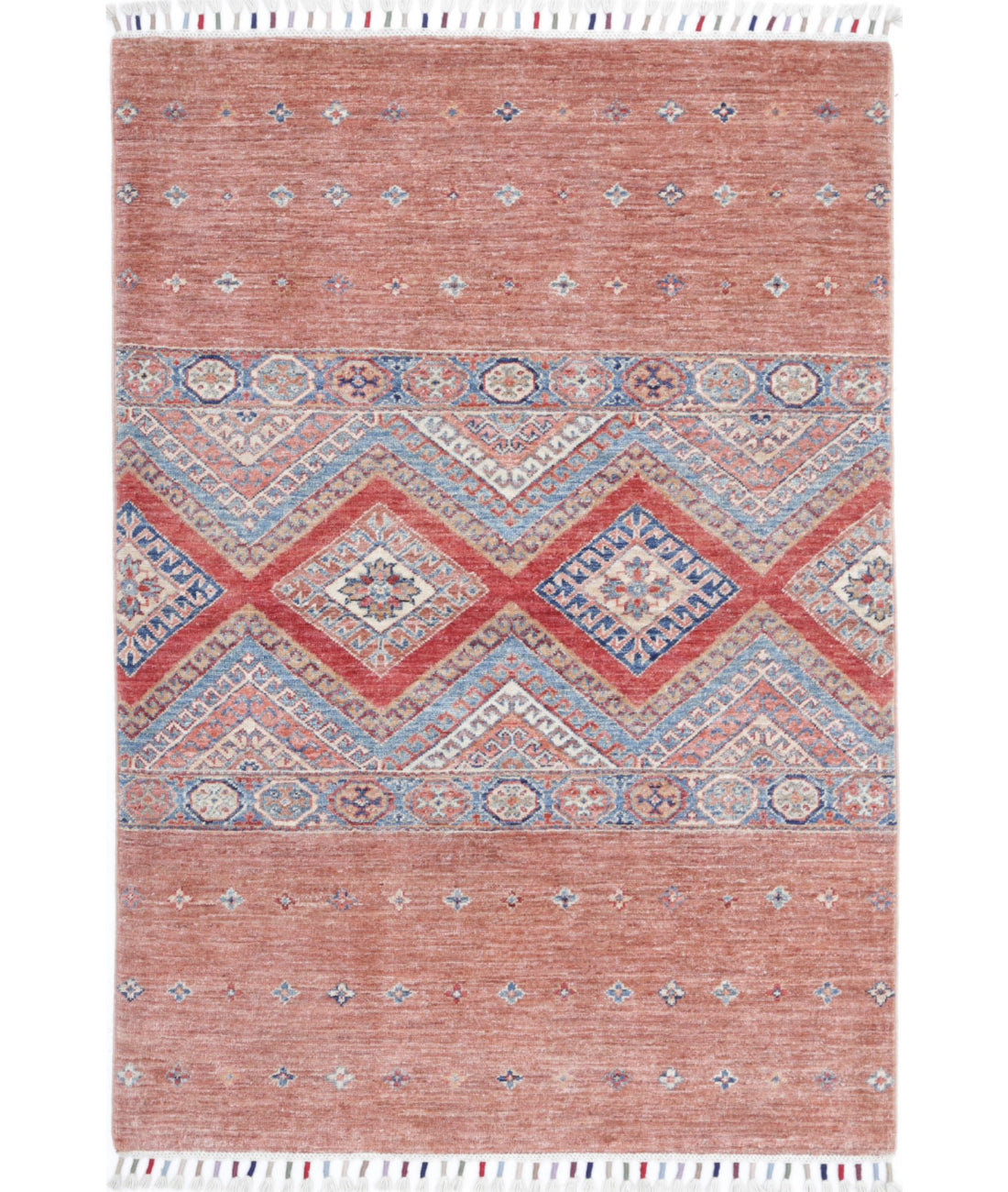 Khurjeen 3'4'' X 4'10'' Hand-Knotted Wool Rug 3'4'' x 4'10'' (100 X 145) / Multi / Multi