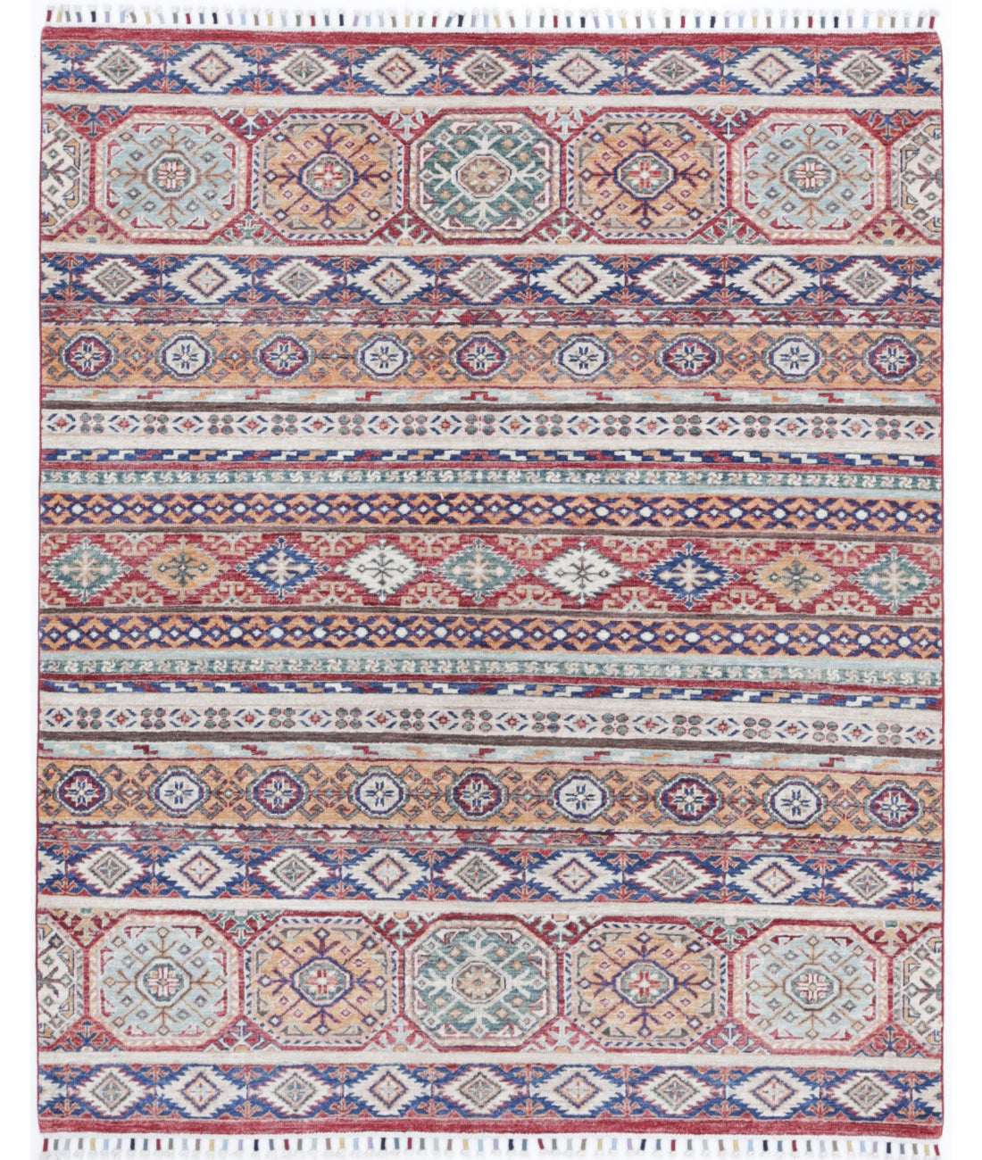 Khurjeen 5'0'' X 6'3'' Hand-Knotted Wool Rug 5'0'' x 6'3'' (150 X 188) / Multi / Multi