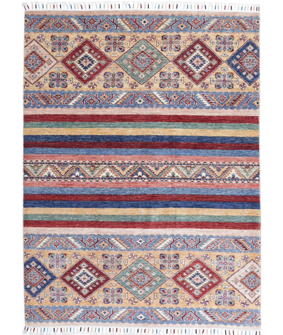 Khurjeen 4'9'' X 6'6'' Hand-Knotted Wool Rug 4'9'' x 6'6'' (143 X 195) / Multi / Multi