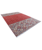 Khurjeen 9'7'' X 13'6'' Hand-Knotted Wool Rug 9'7'' x 13'6'' (288 X 405) / Red / Multi