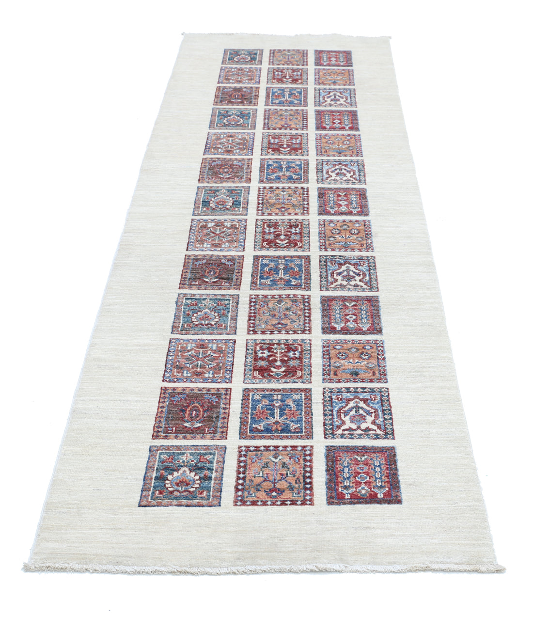 Bakhtiari 2'7'' X 8'10'' Hand-Knotted Wool Rug 2'7'' x 8'10'' (78 X 265) / Ivory / Multi