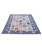 Bakhtiari 4'9'' X 6'8'' Hand-Knotted Wool Rug 4'9'' x 6'8'' (143 X 200) / Ivory / Blue