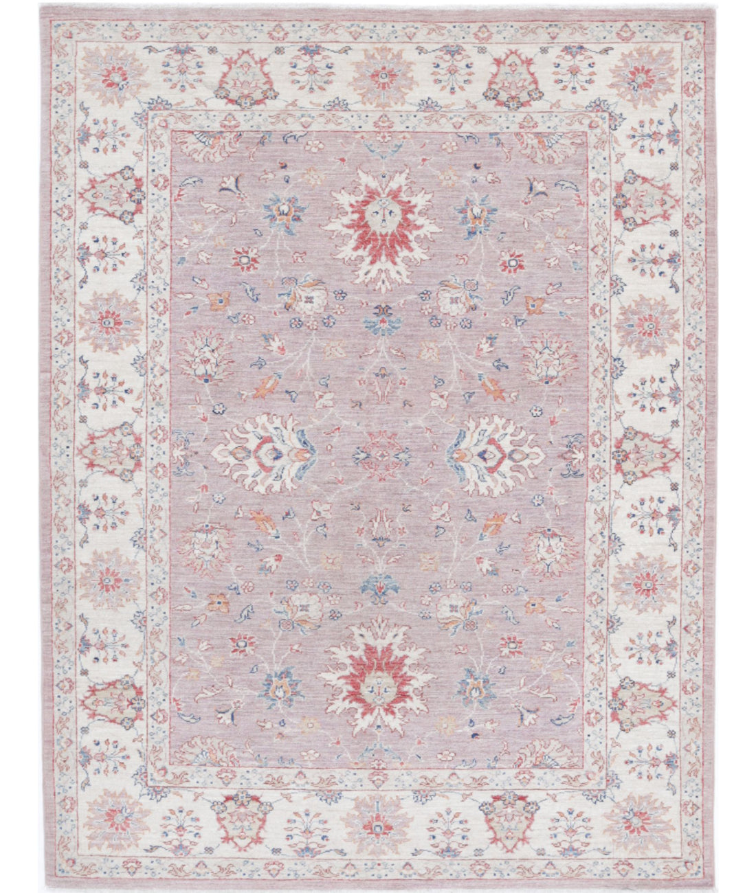 Ziegler 4'11'' X 6'6'' Hand-Knotted Wool Rug 4'11'' x 6'6'' (148 X 195) / Peach / Ivory