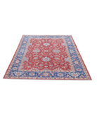 Ziegler 5'0'' X 6'4'' Hand-Knotted Wool Rug 5'0'' x 6'4'' (150 X 190) / Red / Blue