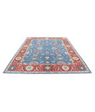 Ziegler 8'1'' X 9'11'' Hand-Knotted Wool Rug 8'1'' x 9'11'' (243 X 298) / Blue / Red