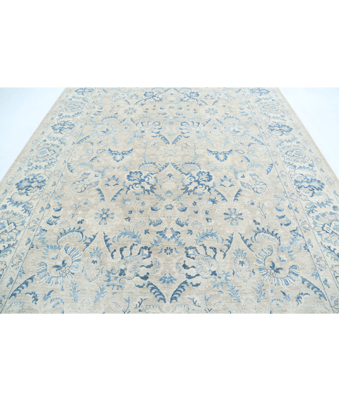 Serenity 8'10'' X 11'10'' Hand-Knotted Wool Rug 8'10'' x 11'10'' (265 X 355) / Taupe / Ivory