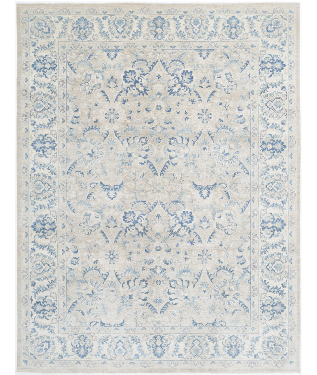 Serenity 8'10'' X 11'10'' Hand-Knotted Wool Rug 8'10'' x 11'10'' (265 X 355) / Taupe / Ivory