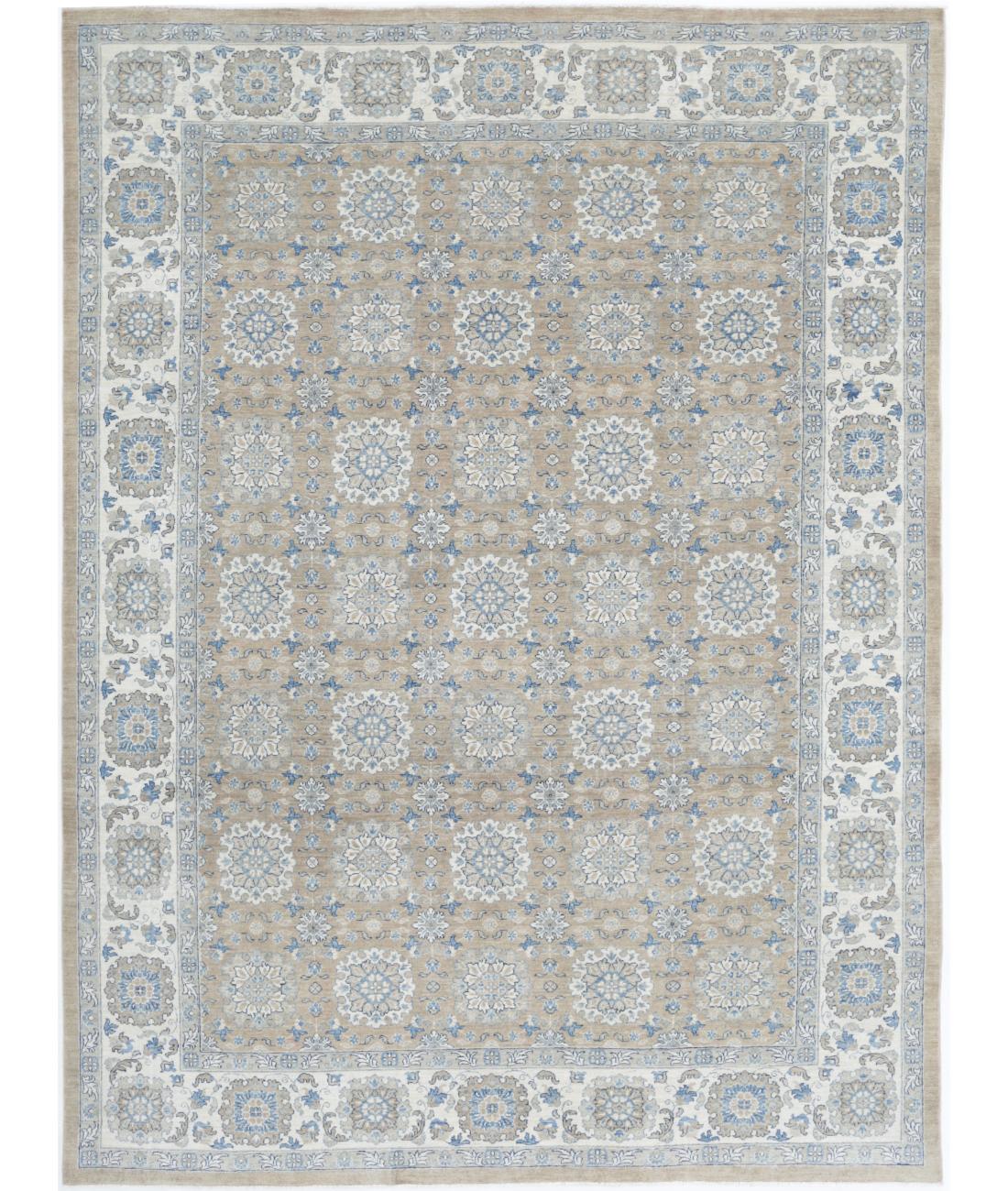 Serenity 8' 8" X 11' 9" Hand-Knotted Wool Rug 8' 8" X 11' 9" (264 X 358) / Taupe / Ivory