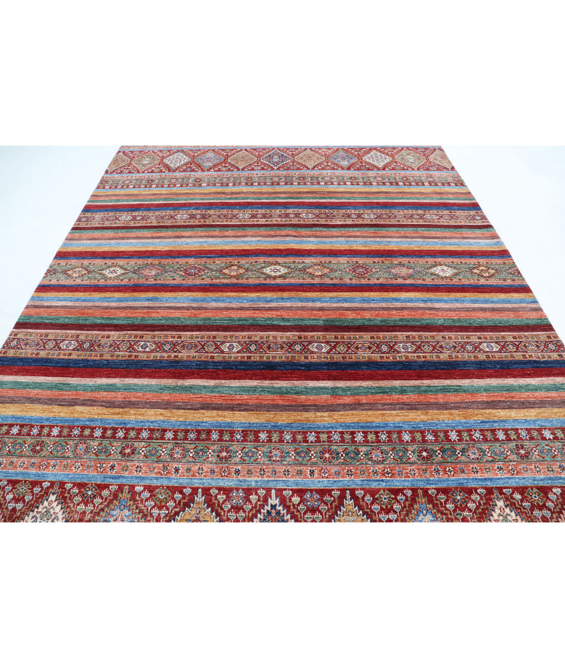 Khurjeen 8'1'' X 11'0'' Hand-Knotted Wool Rug 8'1'' x 11'0'' (243 X 330) / Multi / Multi