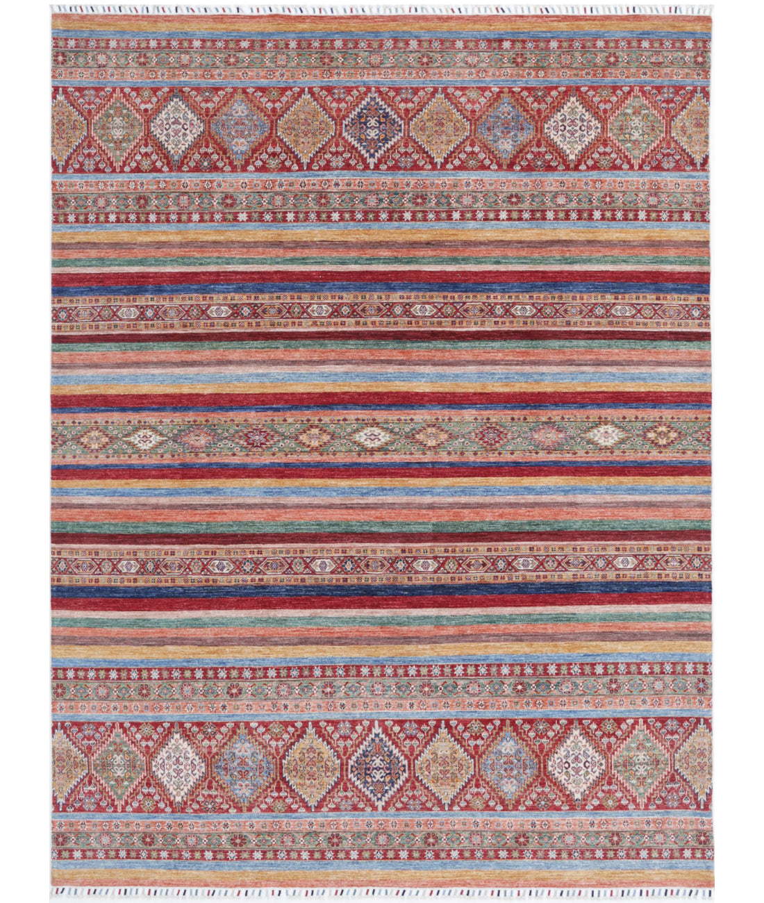 Khurjeen 8'1'' X 11'0'' Hand-Knotted Wool Rug 8'1'' x 11'0'' (243 X 330) / Multi / Multi