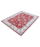 Ziegler 5'0'' X 6'7'' Hand-Knotted Wool Rug 5'0'' x 6'7'' (150 X 198) / Red / Ivory